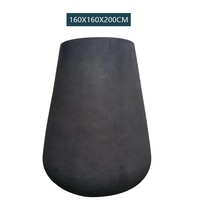 Pot de fleurs géant en fibre de verre léger en forme de cylindre, 2 mètres de haut, jardinières en FRP pour intérieur et extérieur