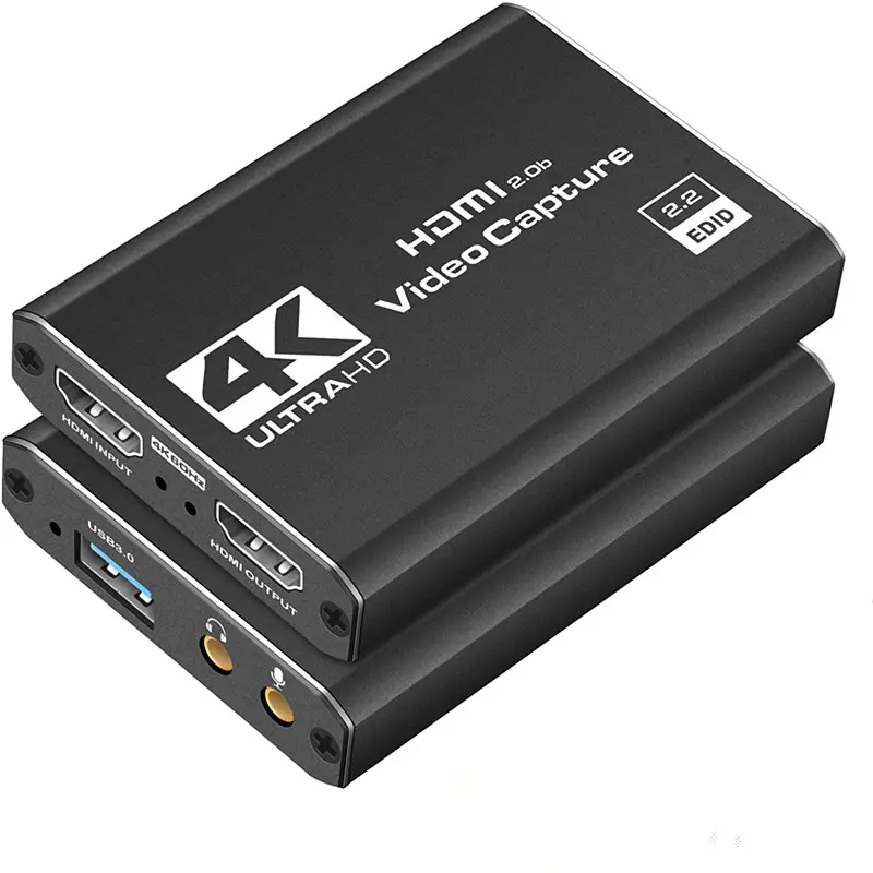 4K करने के लिए इनपुट HDMI USB3.0 वीडियो पर कब्जा कार्ड HDMI Loopout OBS कब्जा करने खेल लाइव स्ट्रीमिंग वीडियो रिकॉर्डर के लिए धरनेवाला