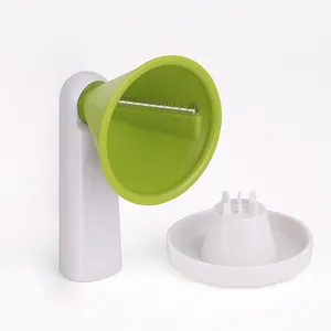 Low Price Factory Promotion Plastic Easy Green Manually Slice Fruit Kitchenware Helper Vegetable Cutter