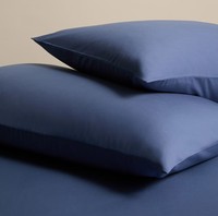 Personnalisable en couleur et en taille, pour hôtel et usage domestique, taie d'oreiller en coton 100% uni, 300 fils au pouce carré.