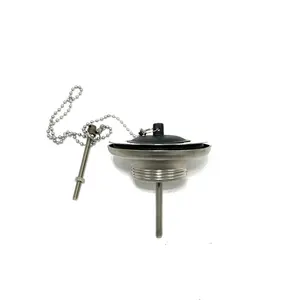 Кухонный сетчатый фильтр для раковины G1 1/2 из нержавеющей стали, стопор для водосточного Слива с резиновой пробкой и цепью