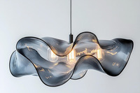 Grossiste lustre acrylique en acier inoxydable Restaurant salon hôtel lustres modernes personnalisés éclairage suspendu