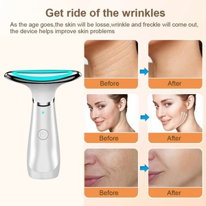 Appareil de beauté importé pour le cou et le visage, instrument de massage vibrant chauffant pour la thérapie du cou - Product Image 5