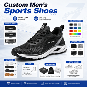 Chaussures de <span class=keywords><strong>course</strong></span> respirantes en mesh avec amorti sportif, design personnalisé, tailles 39-44 - Product Image 4