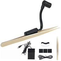 Lampe UV légère 10g pour extension de cils, séchage rapide, lumière 395-400nm, interrupteur au pied, col de cygne, équipement de salon