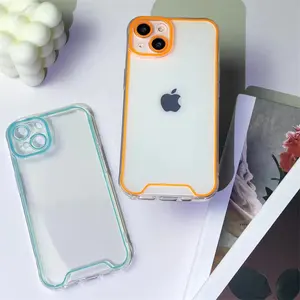 Mobile Phone And Accessory Shockproof Glow In The Dark Luminous Clear Phone Case Night Light Transparent Cover For IPhone 14