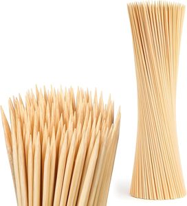 Palitos de Bambú Biodegradables Personalizados al por Mayor, Brochetas para Barbacoa, Palitos Redondos de Bambú para BBQ - Product Image 1