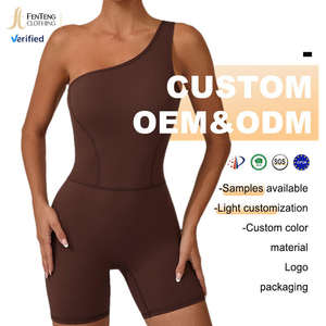 Unter Lulu Custom Herbst Sand Sommer One-Shoulder Sport Beauty Back Yoga Jumps uit Nude Feel Hip-Lifting Tight Fitness Jumps uit - Product Image 2