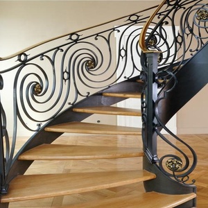 Rampe d'<span class=keywords><strong>escalier</strong></span> moderne en <span class=keywords><strong>fer</strong></span> <span class=keywords><strong>forgé</strong></span>, best-seller 2015, design polyvalent pour l'extérieur, utilisable sur les balcons, les escaliers, les villas, les centres commerciaux - Product Image 2