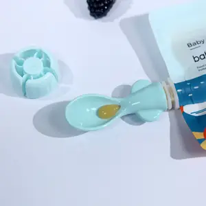 Berdiri Cerat Kantong Minuman Kemasan Tas Dapat Digunakan Kembali Kantong Makanan Bayi untuk Jus Jelly