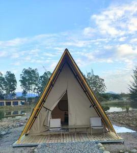 เต็นท์สวนสาธารณะสัตว์ป่าทรงสามเหลี่ยมเฟอร์นิเจอร์กลางแจ้งไฮเอนด์สั่งทำได้เฉพาะสำหรับการจัดนิทรรศการ - Product Image 1