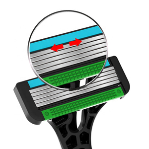 Goodmax biểu tượng tùy chỉnh dùng một lần dao cạo năm lưỡi dao cạo râu cắt tóc OEM người đàn ông cạo râu dao cạo - Product Image 6