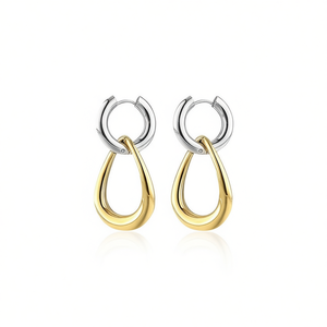 เอมี่ เอมี่ แฟชั่นต่างหูทรงหยดน้ำชุบทองสำหรับผู้หญิงเครื่องประดับอินเทรนด์ PE2017 - Product Image 2