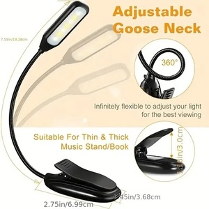 Hiện Đại Đôi Cực <span class=keywords><strong>LED</strong></span> Cuốn Sách Ánh Sáng Pin-Powered Sạc Đàn Piano Ánh Sáng Cho Âm Nhạc Điểm Clip Cho Đọc Sách Xem Phòng Khách - Product Image 4