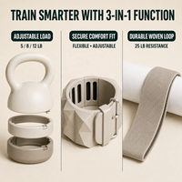 Kit de musculation et de renforcement OEM : Kettlebell réglable, poids de poignet et de cheville pour Pilates, Yoga et entraînement à domicile