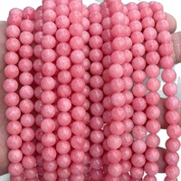 Perles rondes en calcédoine rouge veinée, à faire soi-même, perles lâches, fabrication artisanale, accessoires de bijoux en pierre naturelle, vente en gros directe d'usine