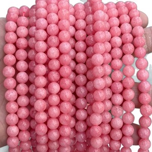 Perles rondes en calcédoine rouge veinée, à faire soi-même, perles lâches, fabrication artisanale, accessoires de bijoux en pierre naturelle, vente en gros directe d'usine - Product Image 5