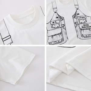 <span class=keywords><strong>Camiseta</strong></span> de manga corta para hombre con estampado personalizado, estilo urbano, oversize, holgada, informal, de verano - Product Image 2