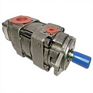 Bucher Double Pump QX43-020 Hydraulic Gear Pump QX41 QX42 QX43 QX51 QX52 QX61 QX62 Gear Pump - Product Image 1