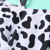 OEM ODM Custom OEKO-TEX Peuter Baby Meisjes 2-delige Bikiniset Watermeloen Gestreepte Print Kinderen Strand Groothandel