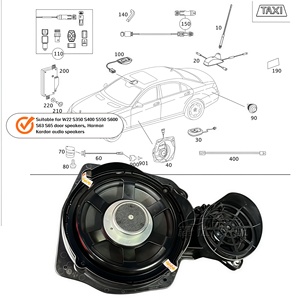 ลำโพงคุณภาพสูงสำหรับรถยนต์เมอร์เซเดส-เบนซ์ เอส-คลาส 221 เอส 300 เอส 350 เอส 400 เอส 550 เอส 600 ระบบเสียงฮาร์แมน คาร์ดอน ลำโพงติดประตู - Product Image 3