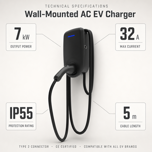 Station de recharge murale pour véhicule électrique OEM <span class=keywords><strong>Mode</strong></span> <span class=keywords><strong>3</strong></span> 32A 1 phase 7KW - Product Image 2