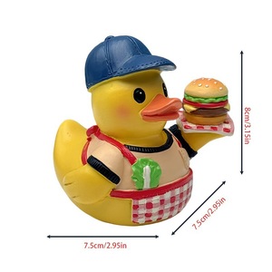 Nuova Creativa Statuetta <span class=keywords><strong>in</strong></span> Resina Anime Fatata Religiosa a Forma di Hamburger e Anatra, Decorazione per la Casa, Regali di Natale, Ornamenti per Barbecue, Artigianato - Product Image 6