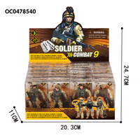 Fabrication de figurines de soldats en plastique pour enfants, jouets militaires miniatures, ensemble de jeu de soldats