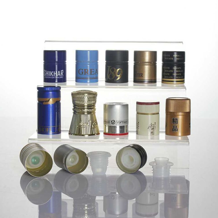 Немногоразовые герметичные крышки для бутылок с защитой от несанкционированного доступа алюминиевые пластиковые крышки для спиртных напитков, водки, Джина