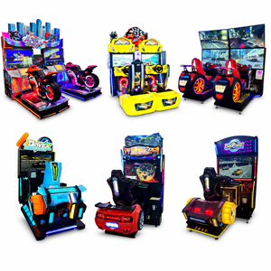 Indoor Racing Game <b>Machine</b> Dual Seat Arcade Driving with Operated Car Racing Cabinet for Entertainment Center - Product Image 3