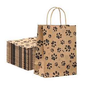 Bolsas de Papel Kraft Reciclado con Logotipo Personalizable para Alimentos, Bolsa de Papel Marrón Gruesa y Resistente para Compras y Comida para Llevar - Product Image 1