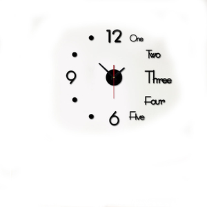 Horloge murale en acrylique sans perçage avec logo personnalisé à prix réduit, style européen simple, silencieuse, 3D, créative, DIY - Product Image 4