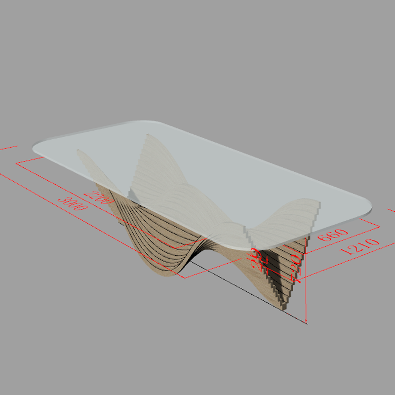 glass table top with wood base dining room
