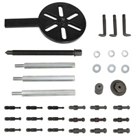 28pcs Outil d'extraction de démontage de roulement Kit de retrait d'extracteur de roulement de trou intérieur