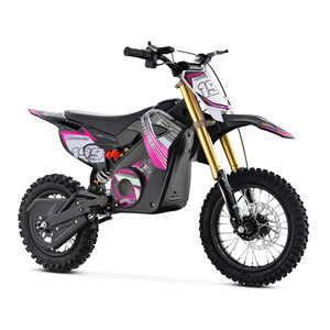MotoTec 36V Pro Bici Elettrica da Cross 1200W Brushless al Litio Rosa - Product Image 4