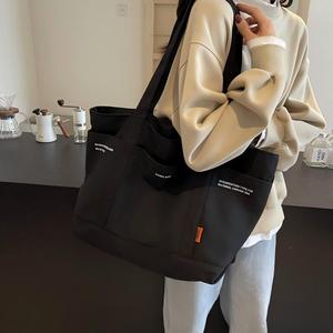 Bolsa de playa reutilizable, ecológica, reciclable, de gran tamaño, para compras, de lona de algodón. - Product Image 4