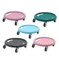 Disque coulissant multifonctionnel à quatre roues Silencieux Exercice abdominal Disque de poulie universel Roue de fitness pour l'exercice des muscles abdominaux
