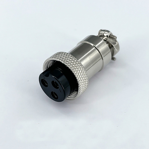 Connecteur de câble métallique pour montage sur circuit imprimé (PCB) de série GX12, contact en cuivre, IP40, pour applications automobiles, mâle/femelle - Product Image 1