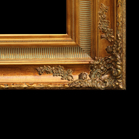 Grand cadre de Photo personnalisé en bois, sculpté doré, style Baroque Antique, shabby, décoration Chic, toile