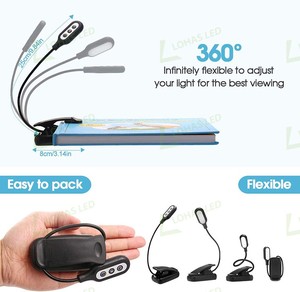 Lohas 2025 Phong Cách Mới 14 Đèn <span class=keywords><strong>LED</strong></span> Clip Trên Mini Đọc Sách Ánh Sáng 20 Chế độ Ánh Sáng USB Có Thể Sạc Lại Cuốn Sách Ánh Sáng Cho Đọc Sách Trên Giường - Product Image 5