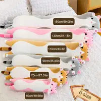 Peluche de Fabrication Personnalisée d'Usine, Jouets Élastiques et Doux pour Chats, Grande Peluche Oreiller pour Enfants à Câliner, Poupées Dessin Animé