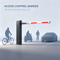 Barrière de stationnement miniature sans balais WS DC-WS-CWZ-2528 |   Barrière de stationnement automatique compacte pour voitures