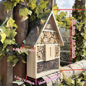 SDIH002 casa delle api di bambù appeso Habitat naturale per le api benefiche insetti coccinelle alberghi degli insetti bottone gabbie di chiusura per gli uccelli - Product Image 4