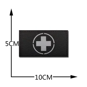 Hot Selling Emergency Rescue Kit Reflective Luminous Medical Cross Badge Patches