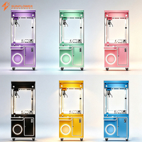Machine à pinces à monnayeur pour cadeaux et jouets lumineux, personnalisable avec logo exclusif de marque, couleur sur mesure, pour boutiques et chaînes de magasins