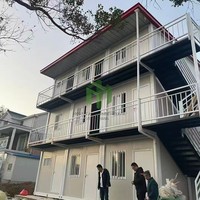 Maison conteneur mobile préfabriquée moderne, 20 pieds, 40 pieds, extensible, à trois étages, en kit, pour logement et chambre