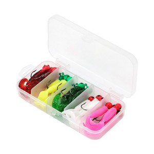 ชุดเหยื่อตกปลาแบบนิ่ม<span class=keywords><strong>2.5</strong></span>เหยื่อหนอนนิ่ม3.5กรัมเหยื่อตกปลาแบบซิลิโคนหัวตะขอจิ๊กโลหะสำหรับตกปลาเบสการจม - Product Image 1