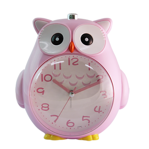 Reloj despertador musical de dibujos animados en forma de búho con luz táctil - Product Image 1
