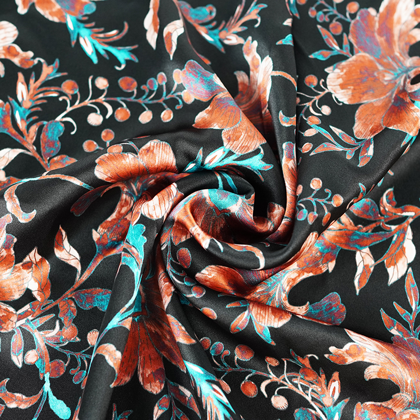 Environmental protection customized digital printing special pattern cotton satin 100% natural cotton textile fabric