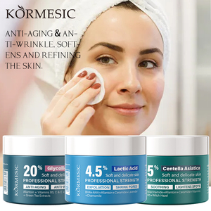 KORMESIC - Almohadillas de Algodón con Ácido Glicólico al 20% y Centella Asiática al 5% para el Cuidado de la Piel, Antiarrugas, Antiacné, 110g/50 Unidades - Product Image 3